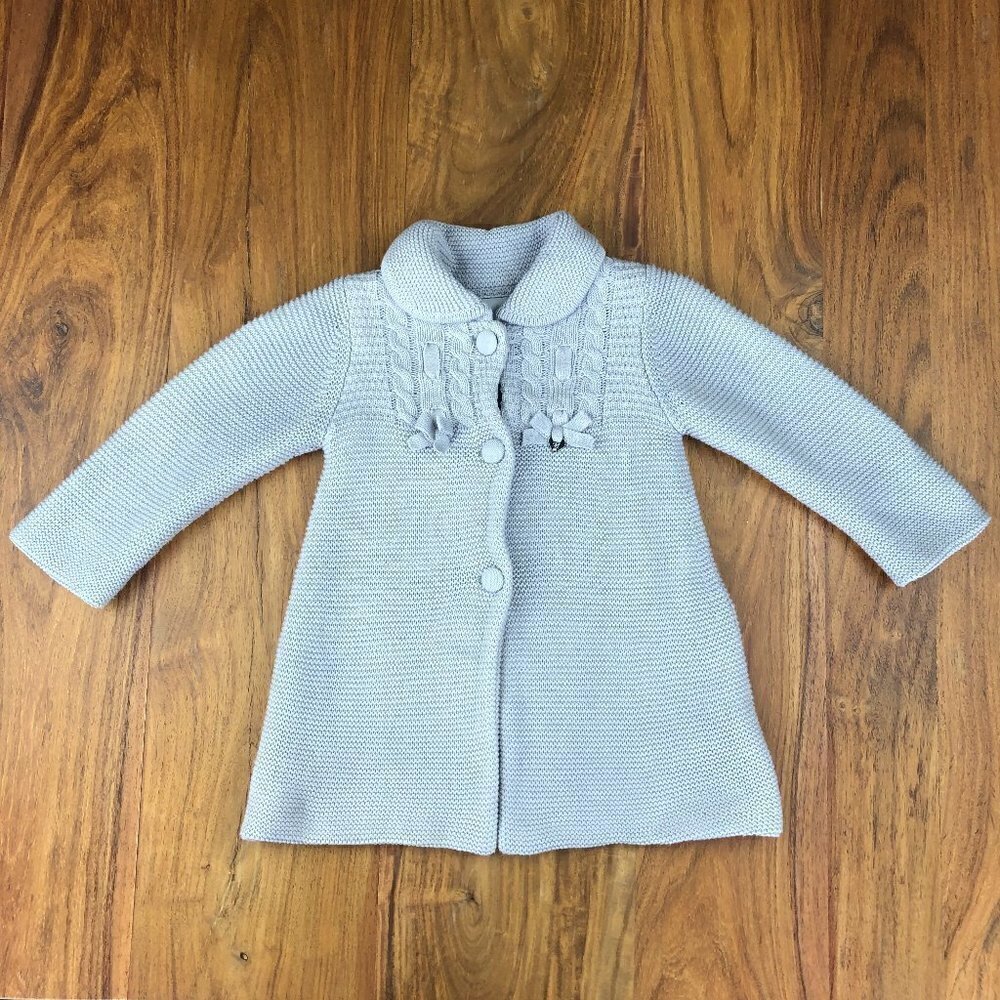 Mayoral Girl Grey Sweater Duster